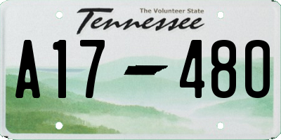 TN license plate A1748O