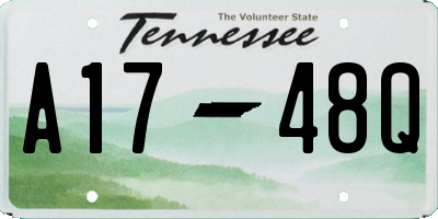 TN license plate A1748Q