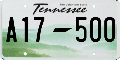 TN license plate A1750O