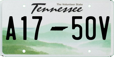 TN license plate A1750V