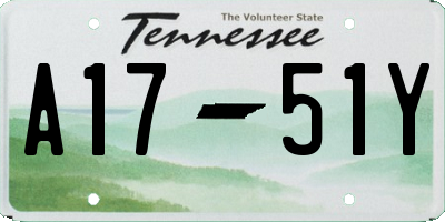 TN license plate A1751Y