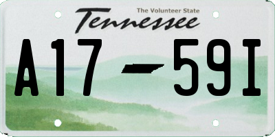 TN license plate A1759I