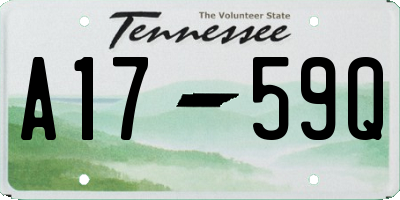 TN license plate A1759Q