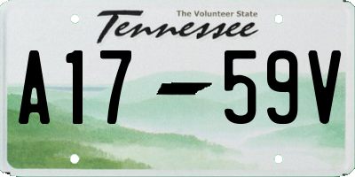 TN license plate A1759V