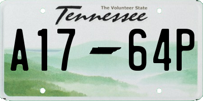 TN license plate A1764P