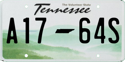 TN license plate A1764S