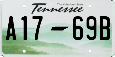 TN license plate A1769B
