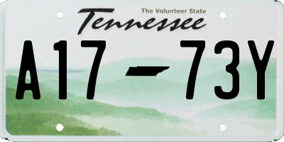 TN license plate A1773Y