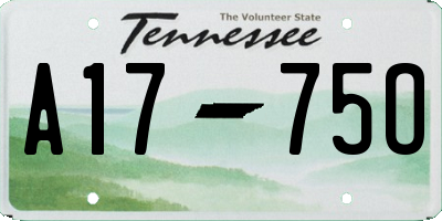 TN license plate A1775O