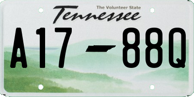 TN license plate A1788Q