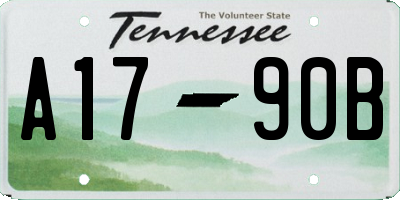 TN license plate A1790B