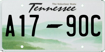 TN license plate A1790C