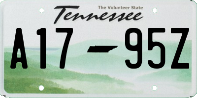TN license plate A1795Z