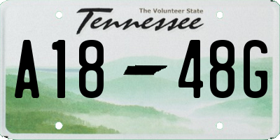 TN license plate A1848G