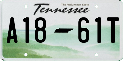 TN license plate A1861T