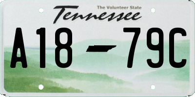 TN license plate A1879C
