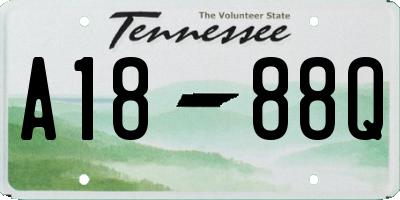 TN license plate A1888Q