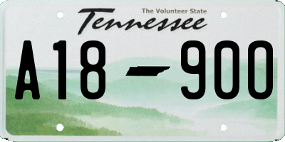 TN license plate A1890O