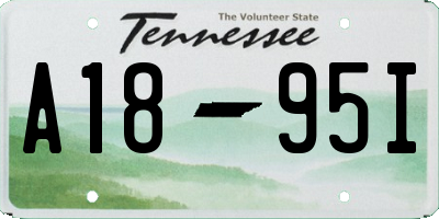 TN license plate A1895I