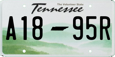 TN license plate A1895R