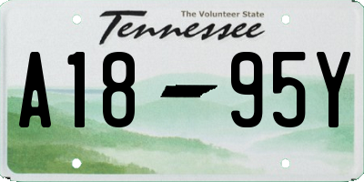 TN license plate A1895Y