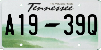 TN license plate A1939Q