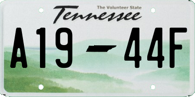 TN license plate A1944F