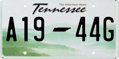 TN license plate A1944G