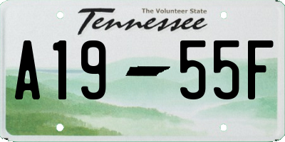 TN license plate A1955F