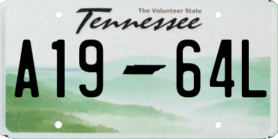 TN license plate A1964L