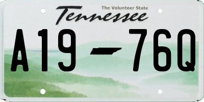 TN license plate A1976Q