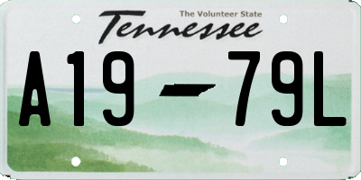 TN license plate A1979L