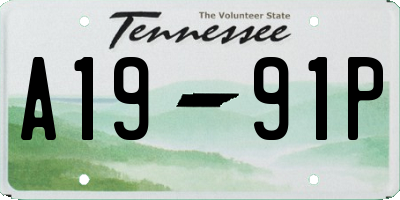 TN license plate A1991P