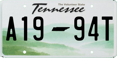 TN license plate A1994T