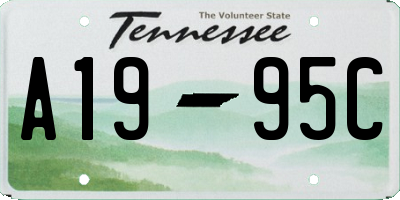 TN license plate A1995C