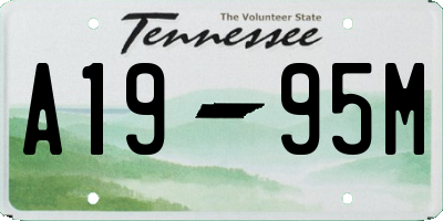 TN license plate A1995M