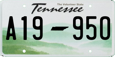 TN license plate A1995O