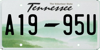 TN license plate A1995U