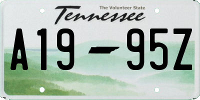 TN license plate A1995Z