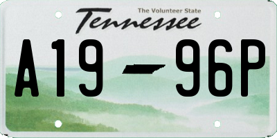 TN license plate A1996P