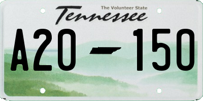 TN license plate A2015O