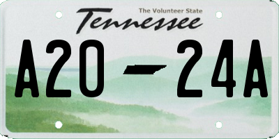 TN license plate A2024A