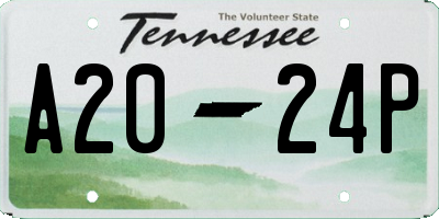 TN license plate A2024P