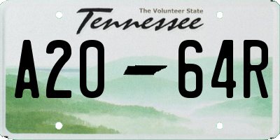 TN license plate A2064R