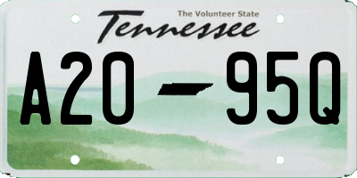 TN license plate A2095Q