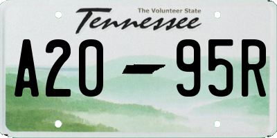 TN license plate A2095R