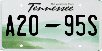 TN license plate A2095S