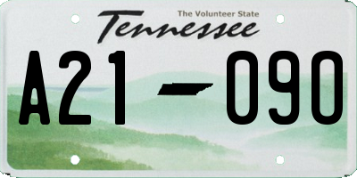 TN license plate A2109O