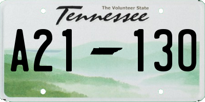 TN license plate A2113O