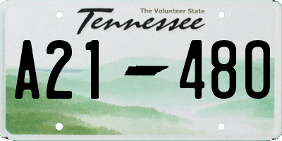 TN license plate A2148O